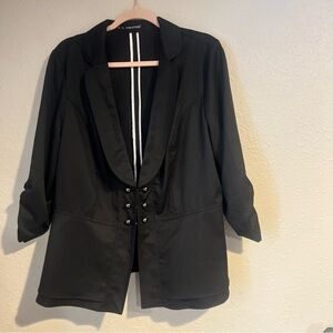 Maurice’s light weighty black vest for women, work wear, dressy, comfortable